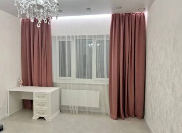 тюль портьерная ткань для штор однотонная пошив на заказ