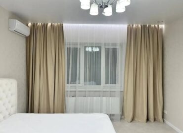 тюль сетка портьерная ткань для штор однотонная пошив на заказ